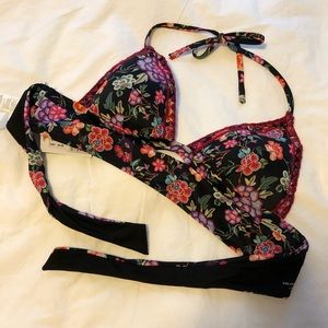 Calzedonia Halter Bikini Top boho floral print